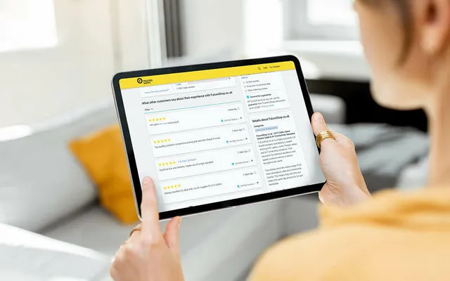 Reviews on a Tablet