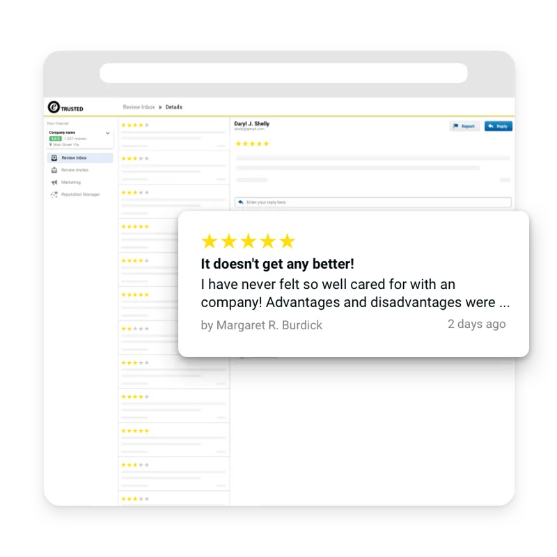 B2B solutions with eTrusted - feedback B2B solutions with eTrusted - feedback