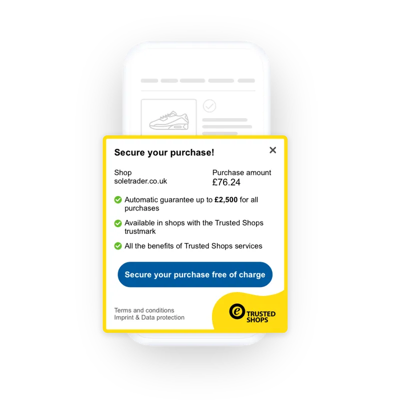 Trusted Shops Buyer Protection example